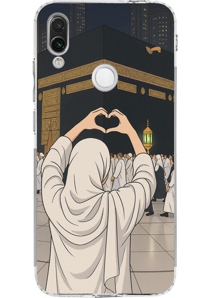 Redmi Note 7 Uyumlu Kabe Aşkı Baskılı Silikon Kılıf