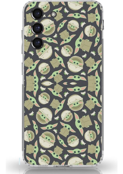 Samsung Galaxy S21 Fe Uyumlu Minik Yodalar Duvar Kağıdı Baskılı Silikon Kılıf