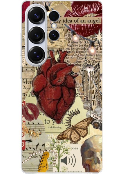 Samsung Galaxy S25 Ultra Uyumlu Vampire Diaries Vintage Baskılı Silikon Kılıf