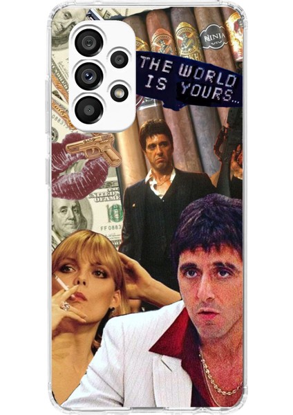 Samsung Galaxy A23 Uyumlu The Worlds Is Yours Tasarımlı Baskılı Silikon Kılıf