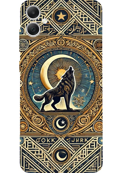 Samsung Galaxy A05 Uyumlu Yalnız Kurt Göktürk Baskılı Silikon Kılıf