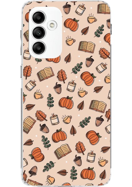 Samsung Galaxy A05S Uyumlu Sonbahar Balkabağı Baskılı Silikon Kılıf