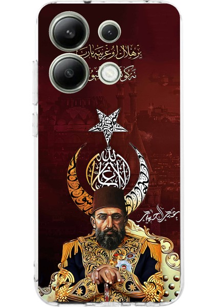 Redmi Note 13 4g Uyumlu Abdülhamid Han Baskılı Silikon Kılıf