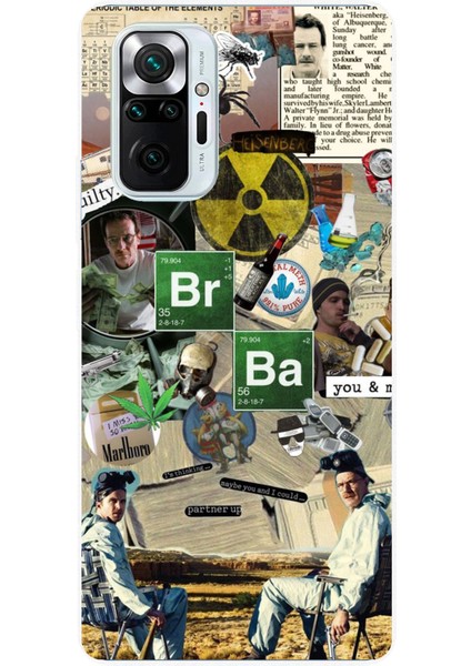 Redmi Note 10 Pro Uyumlu Breaking Bad Kolaj Baskılı Silikon Kılıf