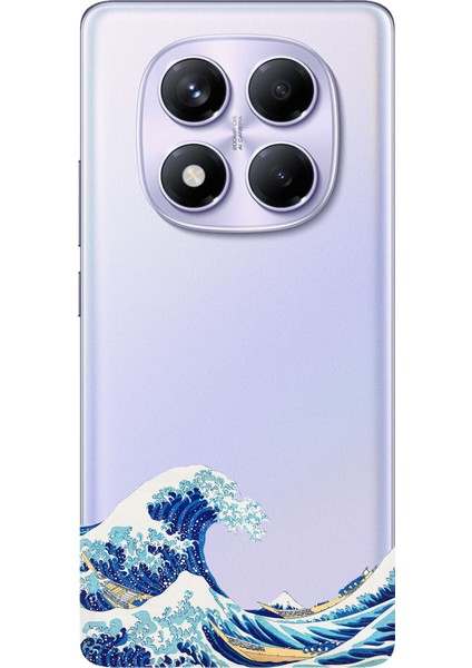 Redmi Note 14 Pro Plus 5g Uyumlu Kanagawa Oki Nami Ura Dalgası Tasarımlı Baskılı Silikon Kılıf