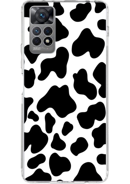 Redmi Note 12 Pro 4g Uyumlu Inek Desenli Tasarımlı Baskılı Silikon Kılıf