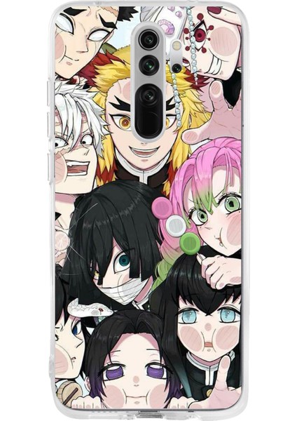 Redmi Note 8 Pro Uyumlu Demon Slayer Manga Baskılı Silikon Kılıf