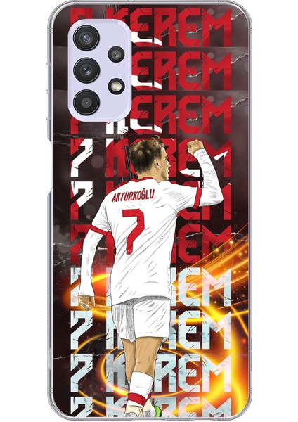 Samsung Galaxy A32 Uyumlu Kerem Aktürkoğlu Sevinç Baskılı Silikon Kılıf