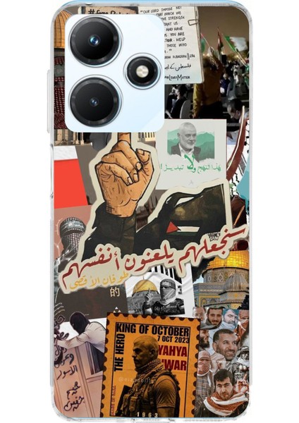 Infinix Hot 30I Uyumlu Filistin Özgürlük Baskılı Silikon Kılıf