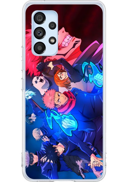 Samsung Galaxy A53 Uyumlu Jujutsu Kaisen Baskılı Silikon Kılıf