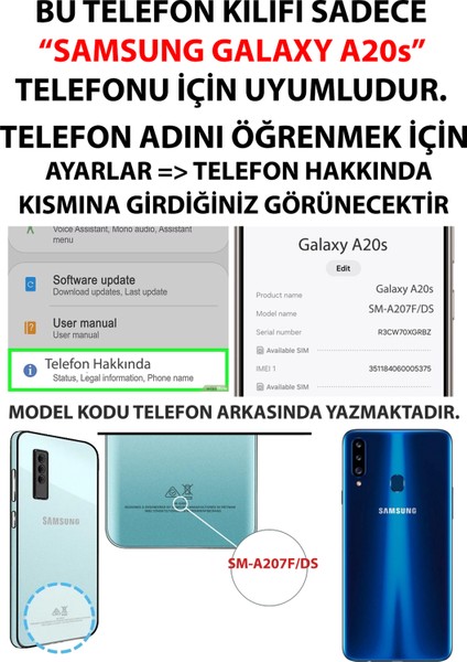 Samsung Galaxy A20S Uyumlu Pembe Mermer Baskılı Silikon Kılıf fiyatları