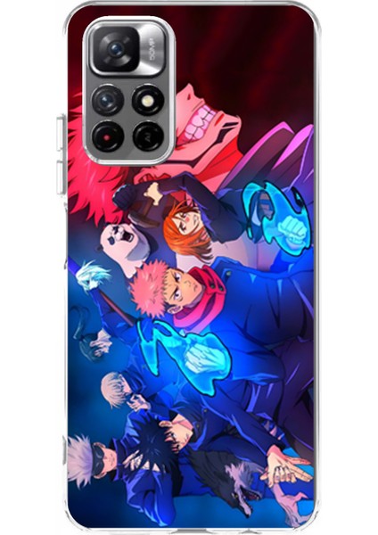Redmi 10 Uyumlu Jujutsu Kaisen Baskılı Silikon Kılıf