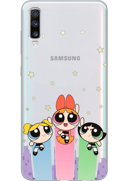 Samsung Galaxy A30S - A50 Uyumlu Powerpuff Girls Tasarımlı Baskılı Silikon Kılıf