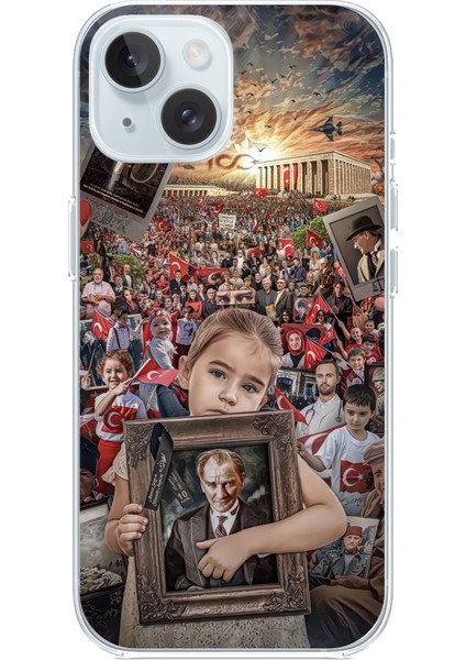 iPhone 15 Uyumlu Atatürk Anıtkabir Baskılı Silikon Kılıf