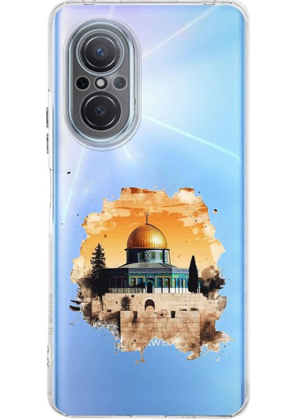 Huawei Nova 9 Se Uyumlu Mescid-I Aksa Tasarımlı Baskılı Silikon Kılıf