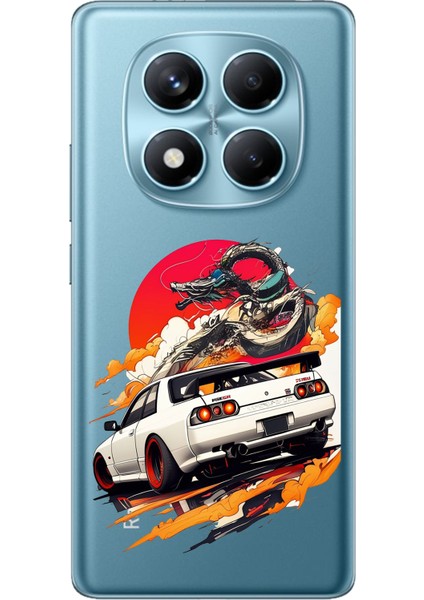 Redmi Note 14 Pro 4g Uyumlu Gtr Güneş Ejderha Tasarımlı Baskılı Silikon Kılıf
