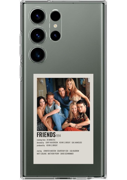 Samsung Galaxy S23 Ultra Uyumlu Friends Mini Poster Tasarımlı Baskılı Silikon Kılıf