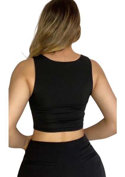 Askılı Crop Bluz-Si̇yah fiyatları