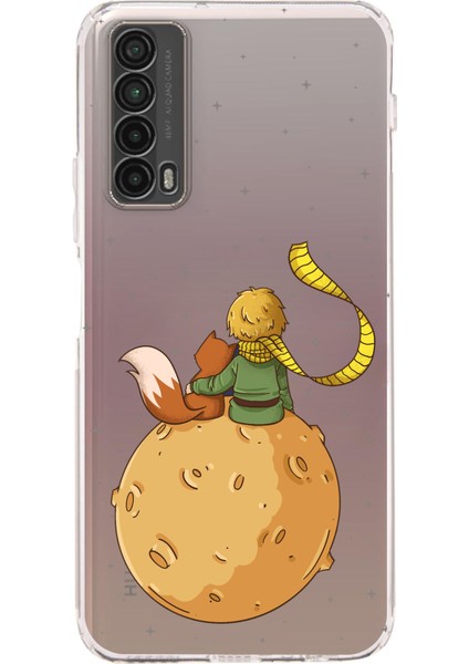 Huawei P Smart 2021 Uyumlu Küçük Prens Gezegen Boa Tasarımlı Baskılı Silikon Kılıf