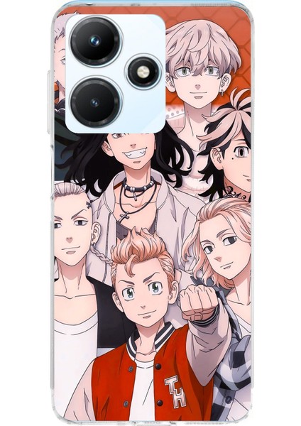 Infinix Hot 30I Uyumlu Tokyo Revengers Karakterler Baskılı Silikon Kılıf