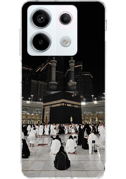 Redmi Note 13 Pro 5g Uyumlu Kabe Umre Baskılı Silikon Kılıf