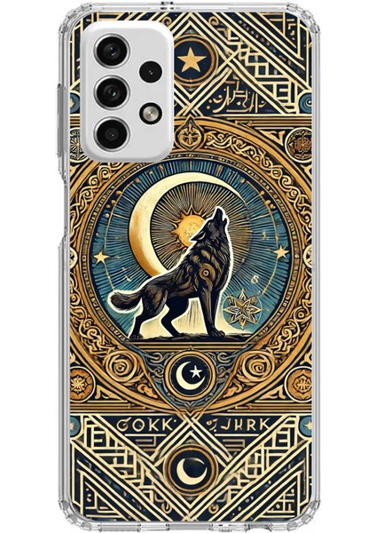 Samsung Galaxy A73 Uyumlu Yalnız Kurt Göktürk Baskılı Silikon Kılıf
