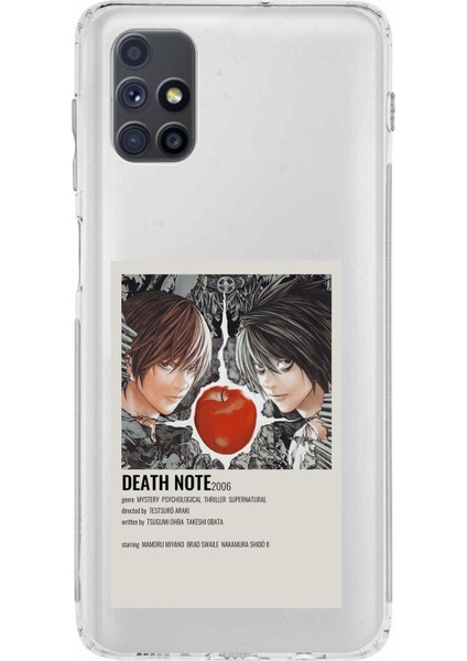 Samsung Galaxy M51 Uyumlu Death Note Poster Tasarımlı Baskılı Silikon Kılıf