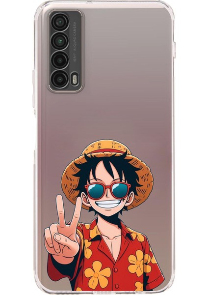 Huawei P Smart 2021 Uyumlu Monkey D. Luffy Tasarımlı Baskılı Silikon Kılıf