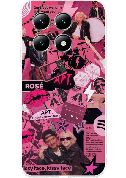 Xiaomi Mi 14T Pro Uyumlu Blackpink Kolaj Baskılı Silikon Kılıf