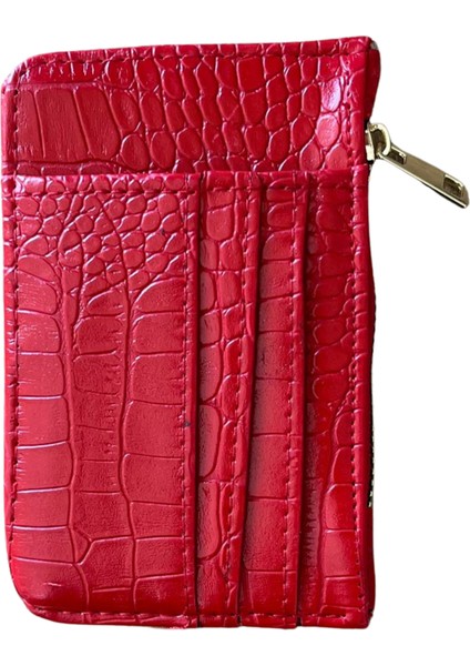 Kadın Şık Tasarım Kartlık - Kırmız