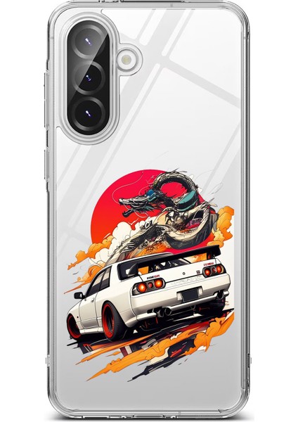 Samsung Galaxy A36 Uyumlu Gtr Güneş Ejderha Tasarımlı Baskılı Silikon Kılıf