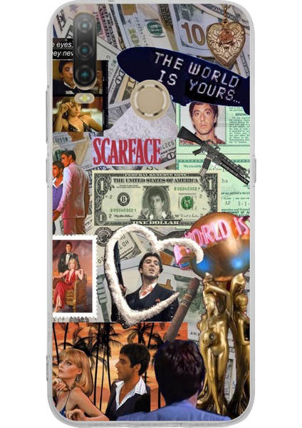 General Mobile Gm 10 Uyumlu Scarface Kolaj Tasarımlı Baskılı Silikon Kılıf