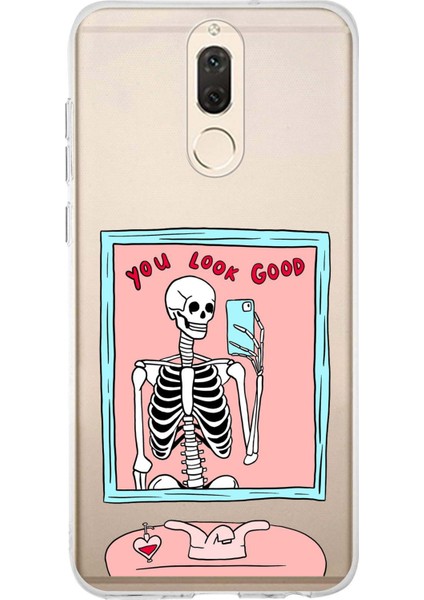 Huawei Mate 10 Lite Uyumlu You Look Good Iskelet Tasarımlı Baskılı Silikon Kılıf