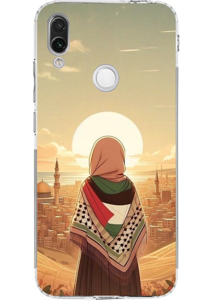 Redmi Note 7 Uyumlu Filistine Özgürlük Kız Baskılı Silikon Kılıf