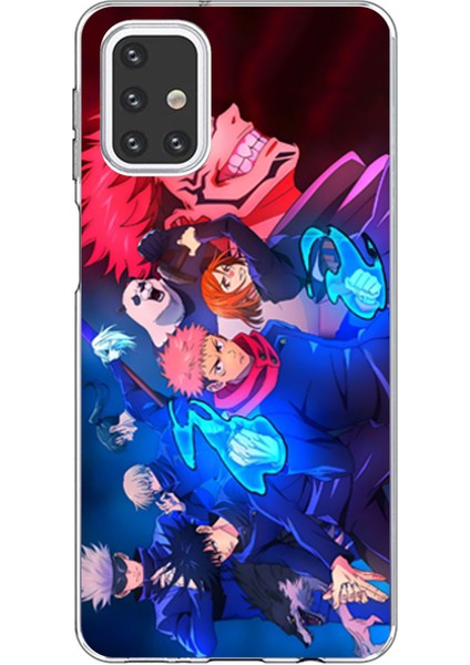 Samsung Galaxy M31S Uyumlu Jujutsu Kaisen Baskılı Silikon Kılıf