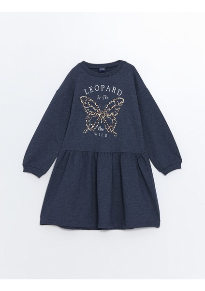 Yeni Sezon Bisiklet Yaka Kız Çocuk Elbise