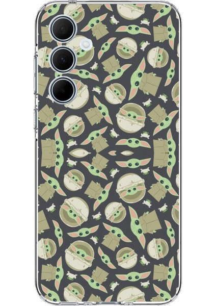 Samsung Galaxy A35 Uyumlu Minik Yodalar Duvar Kağıdı Baskılı Silikon Kılıf