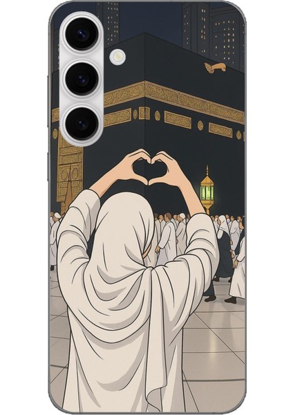 Galaxy S24 Fe Uyumlu Kabe Aşkı Baskılı Silikon Kılıf