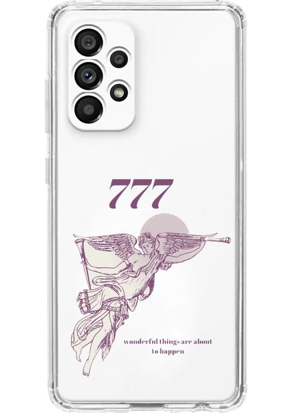 Samsung Galaxy A23 Uyumlu 777 Melek Tasarımlı Baskılı Silikon Kılıf