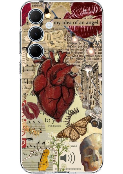 Samsung Galaxy A35 Uyumlu Vampire Diaries Vintage Baskılı Silikon Kılıf