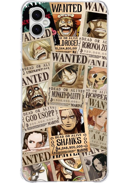 Samsung Galaxy A04 Uyumlu One Piece Gazete Tasarımlı Baskılı Silikon Kılıf