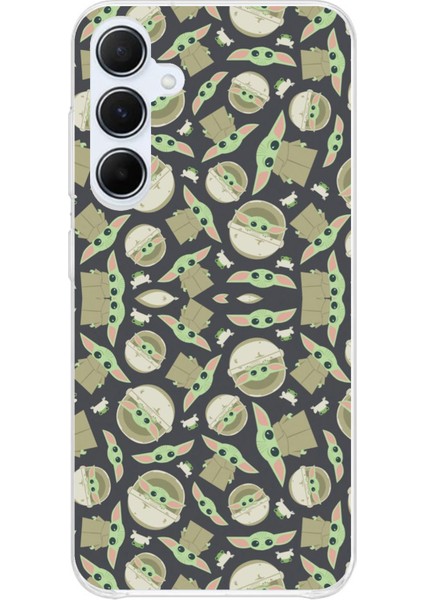 Samsung Galaxy A35 Uyumlu Minik Yodalar Duvar Kağıdı Baskılı Silikon Kılıf