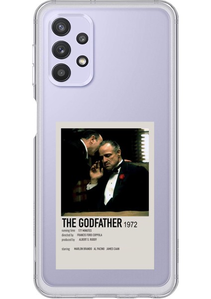 Samsung Galaxy A32 Uyumlu The Godfather Baba Poster Tasarımlı Baskılı Silikon Kılıf