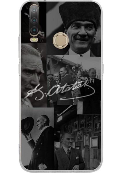 General Mobile Gm 10 Uyumlu Kemal Atatürk Imza Baskılı Silikon Kılıf
