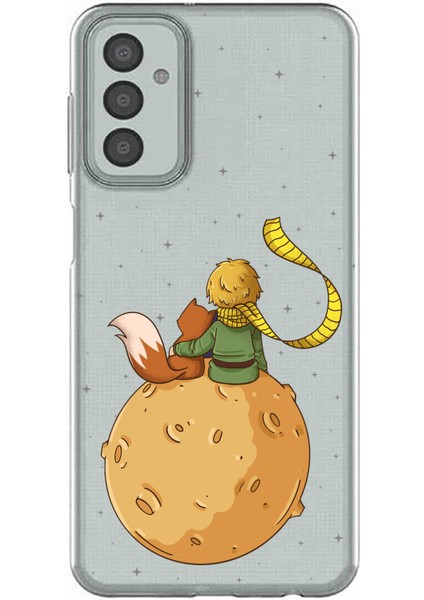 Samsung Galaxy M13 - M23 Uyumlu Küçük Prens Gezegen Boa Tasarımlı Baskılı Silikon Kılıf