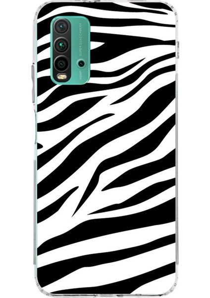 Redmi 9t - Poco M3 Uyumlu Zebra Tasarımlı Baskılı Silikon Kılıf