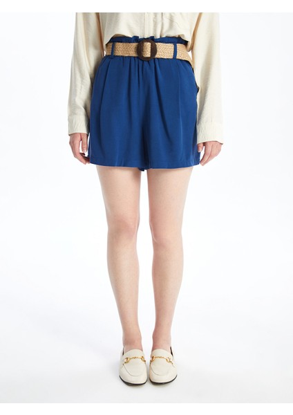 Yeni Sezon Beli Kemerli Keten Karışımlı Kadın Şort fiyatları