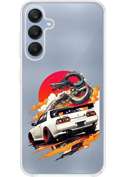 Samsung Galaxy A25 Uyumlu Gtr Güneş Ejderha Tasarımlı Baskılı Silikon Kılıf