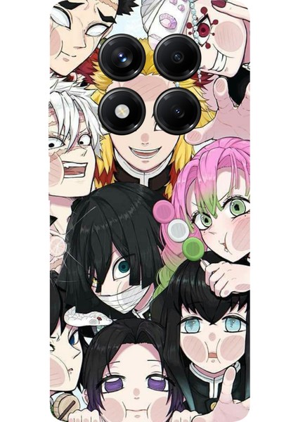 Redmi Note 14 Pro 5g Uyumlu Demon Slayer Manga Baskılı Silikon Kılıf