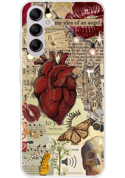 Samsung Galaxy A14 Uyumlu Vampire Diaries Vintage Baskılı Silikon Kılıf